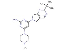 4-(2-tert-butyl-5,7-dihydro-6H-pyrrolo[3,4-d]pyrimidin-6-yl)-6-(4-methylpiperazin-1-yl)pyrimidin-2-amine