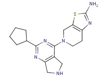 5-(2-cyclopentyl-6,7-dihydro-5H-pyrrolo[3,4-d]pyrimidin-4-yl)-4,5,6,7-tetrahydro[1,3]thiazolo[5,4-c]pyridin-2-amine