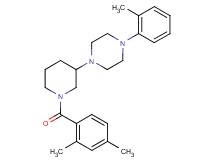 1-[1-(2,4-dimethylbenzoyl)-3-piperidinyl]-4-(2-methylphenyl)piperazine
