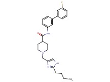 1-[(2-butyl-1H-imidazol-4-yl)methyl]-N-(3'-fluoro-3-biphenylyl)-4-piperidinecarboxamide
