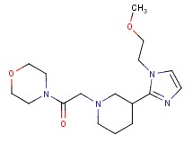 4-({3-[1-(2-methoxyethyl)-1H-imidazol-2-yl]-1-piperidinyl}acetyl)morpholine