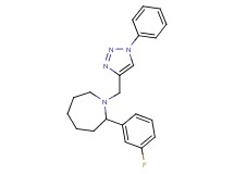 2-(3-fluorophenyl)-1-[(1-phenyl-1H-1,2,3-triazol-4-yl)methyl]azepane