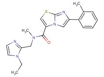 N-[(1-ethyl-1H-imidazol-2-yl)methyl]-N-methyl-6-(2-methylphenyl)imidazo[2,1-b][1,3]thiazole-3-carboxamide