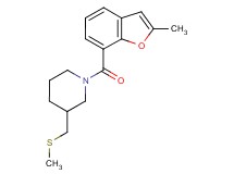 1-[(2-methyl-1-benzofuran-7-yl)carbonyl]-3-[(methylthio)methyl]piperidine