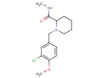 1-(3-chloro-4-methoxybenzyl)-N-methylpiperidine-2-carboxamide