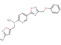 N-methyl-N-[(3-methyl-5-isoxazolyl)methyl]-5-[3-(phenoxymethyl)-1,2,4-oxadiazol-5-yl]-2-pyridinamine