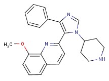 8-methoxy-2-(4-phenyl-1-piperidin-4-yl-1H-imidazol-5-yl)quinoline