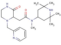 N-methyl-2-[3-oxo-1-(2-pyridinylmethyl)-2-piperazinyl]-N-(2,2,6,6-tetramethyl-4-piperidinyl)acetamide
