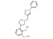 4-{[3-(2,3-dimethoxyphenyl)-1-pyrrolidinyl]methyl}-1-phenyl-1H-1,2,3-triazole