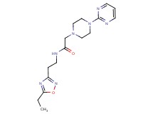 N-[2-(5-ethyl-1,2,4-oxadiazol-3-yl)ethyl]-2-[4-(2-pyrimidinyl)-1-piperazinyl]acetamide