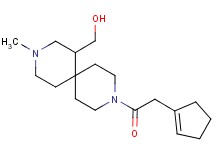 [9-(cyclopent-1-en-1-ylacetyl)-3-methyl-3,9-diazaspiro[5.5]undec-1-yl]methanol