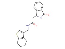 2-(3-oxo-2,3-dihydro-1H-isoindol-1-yl)-N-(4,5,6,7-tetrahydro-1-benzothien-3-ylmethyl)acetamide