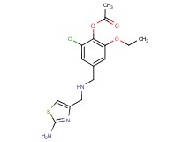 4-({[(2-amino-1,3-thiazol-4-yl)methyl]amino}methyl)-2-chloro-6-ethoxyphenyl acetate