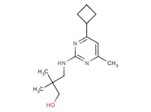 3-[(4-cyclobutyl-6-methylpyrimidin-2-yl)amino]-2,2-dimethylpropan-1-ol