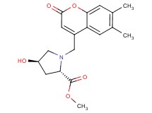 methyl (2S*,4R*)-1-[(6,7-dimethyl-2-oxo-2H-chromen-4-yl)methyl]-4-hydroxypyrrolidine-2-carboxylate