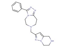 3-phenyl-7-(4,5,6,7-tetrahydropyrazolo[1,5-a]pyrazin-2-ylmethyl)-6,7,8,9-tetrahydro-5H-[1,2,4]triazolo[4,3-d][1,4]diazepine dihydrochloride