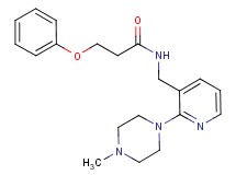 N-{[2-(4-methyl-1-piperazinyl)-3-pyridinyl]methyl}-3-phenoxypropanamide