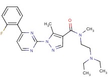 N-[2-(diethylamino)ethyl]-1-[4-(2-fluorophenyl)-2-pyrimidinyl]-N,5-dimethyl-1H-pyrazole-4-carboxamide