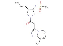N-{(3S*,4R*)-1-[(8-methylimidazo[1,2-a]pyridin-3-yl)acetyl]-4-propyl-3-pyrrolidinyl}methanesulfonamide