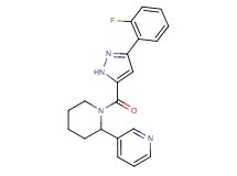 3-(1-{[3-(2-fluorophenyl)-1H-pyrazol-5-yl]carbonyl}piperidin-2-yl)pyridine
