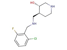 (3S*,4S*)-4-{[(2-chloro-6-fluorobenzyl)amino]methyl}piperidin-3-ol