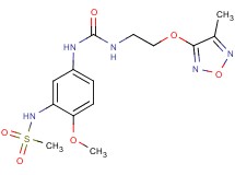 N-(2-methoxy-5-{[({2-[(4-methyl-1,2,5-oxadiazol-3-yl)oxy]ethyl}amino)carbonyl]amino}phenyl)methanesulfonamide