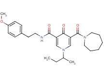 5-(1-azepanylcarbonyl)-1-sec-butyl-N-[2-(4-methoxyphenyl)ethyl]-4-oxo-1,4-dihydro-3-pyridinecarboxamide