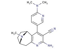 (5R*,8S*)-2-amino-4-[6-(dimethylamino)pyridin-3-yl]-10-methyl-6,7,8,9-tetrahydro-5H-5,8-epiminocyclohepta[b]pyridine-3-carbonitrile