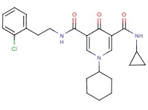 N-[2-(2-chlorophenyl)ethyl]-1-cyclohexyl-N'-cyclopropyl-4-oxo-1,4-dihydro-3,5-pyridinedicarboxamide
