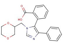2-[1-(1,4-dioxan-2-ylmethyl)-4-phenyl-1H-imidazol-5-yl]benzoic acid