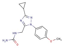 N-{[3-cyclopropyl-1-(4-methoxyphenyl)-1H-1,2,4-triazol-5-yl]methyl}urea