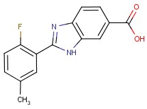 2-(2-fluoro-5-methylphenyl)-1H-benzimidazole-6-carboxylic acid