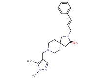 8-[(1,5-dimethyl-1H-pyrazol-4-yl)methyl]-2-[(2E)-3-phenyl-2-propen-1-yl]-2,8-diazaspiro[4.5]decan-3-one