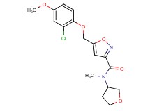 5-[(2-chloro-4-methoxyphenoxy)methyl]-N-methyl-N-(tetrahydro-3-furanyl)-3-isoxazolecarboxamide