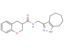 N-(1,4,5,6,7,8-hexahydrocyclohepta[c]pyrazol-3-ylmethyl)chromane-3-carboxamide