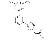 2-{3-[3-(4,6-dimethyl-2-pyrimidinyl)phenyl]-1H-pyrazol-1-yl}acetamide