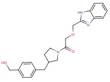 [4-({1-[(1H-benzimidazol-2-ylmethoxy)acetyl]pyrrolidin-3-yl}methyl)phenyl]methanol