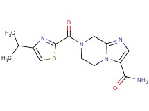 7-[(4-isopropyl-1,3-thiazol-2-yl)carbonyl]-5,6,7,8-tetrahydroimidazo[1,2-a]pyrazine-3-carboxamide