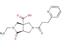 (3aS*,6aS*)-2-ethyl-1-oxo-5-(3-pyridin-2-ylpropanoyl)hexahydropyrrolo[3,4-c]pyrrole-3a(1H)-carboxylic acid