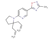 2-(2,2-diallyl-1-pyrrolidinyl)-5-(3-methyl-1,2,4-oxadiazol-5-yl)pyridine