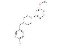 4-{4-[(6-chloropyridin-3-yl)methyl]piperazin-1-yl}-6-methoxypyrimidine