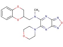 N-(2,3-dihydro-1,4-benzodioxin-2-ylmethyl)-N-methyl-6-(4-morpholinyl)[1,2,5]oxadiazolo[3,4-b]pyrazin-5-amine