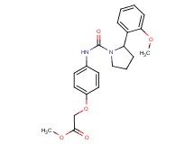 methyl [4-({[2-(2-methoxyphenyl)pyrrolidin-1-yl]carbonyl}amino)phenoxy]acetate