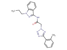 2-[5-(2-methylphenyl)-2H-tetrazol-2-yl]-N-(1-propyl-1H-indazol-3-yl)acetamide