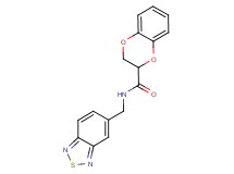 N-(2,1,3-benzothiadiazol-5-ylmethyl)-2,3-dihydro-1,4-benzodioxine-2-carboxamide