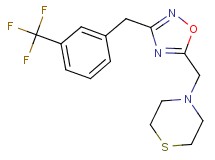 4-({3-[3-(trifluoromethyl)benzyl]-1,2,4-oxadiazol-5-yl}methyl)thiomorpholine