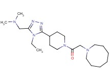 ({5-[1-(azocan-1-ylacetyl)piperidin-4-yl]-4-ethyl-4H-1,2,4-triazol-3-yl}methyl)dimethylamine