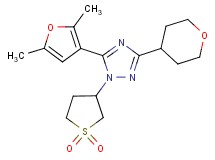 5-(2,5-dimethyl-3-furyl)-1-(1,1-dioxidotetrahydro-3-thienyl)-3-(tetrahydro-2H-pyran-4-yl)-1H-1,2,4-triazole