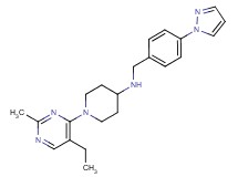 1-(5-ethyl-2-methylpyrimidin-4-yl)-N-[4-(1H-pyrazol-1-yl)benzyl]piperidin-4-amine