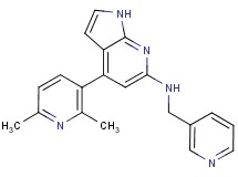 4-(2,6-dimethylpyridin-3-yl)-N-(pyridin-3-ylmethyl)-1H-pyrrolo[2,3-b]pyridin-6-amine